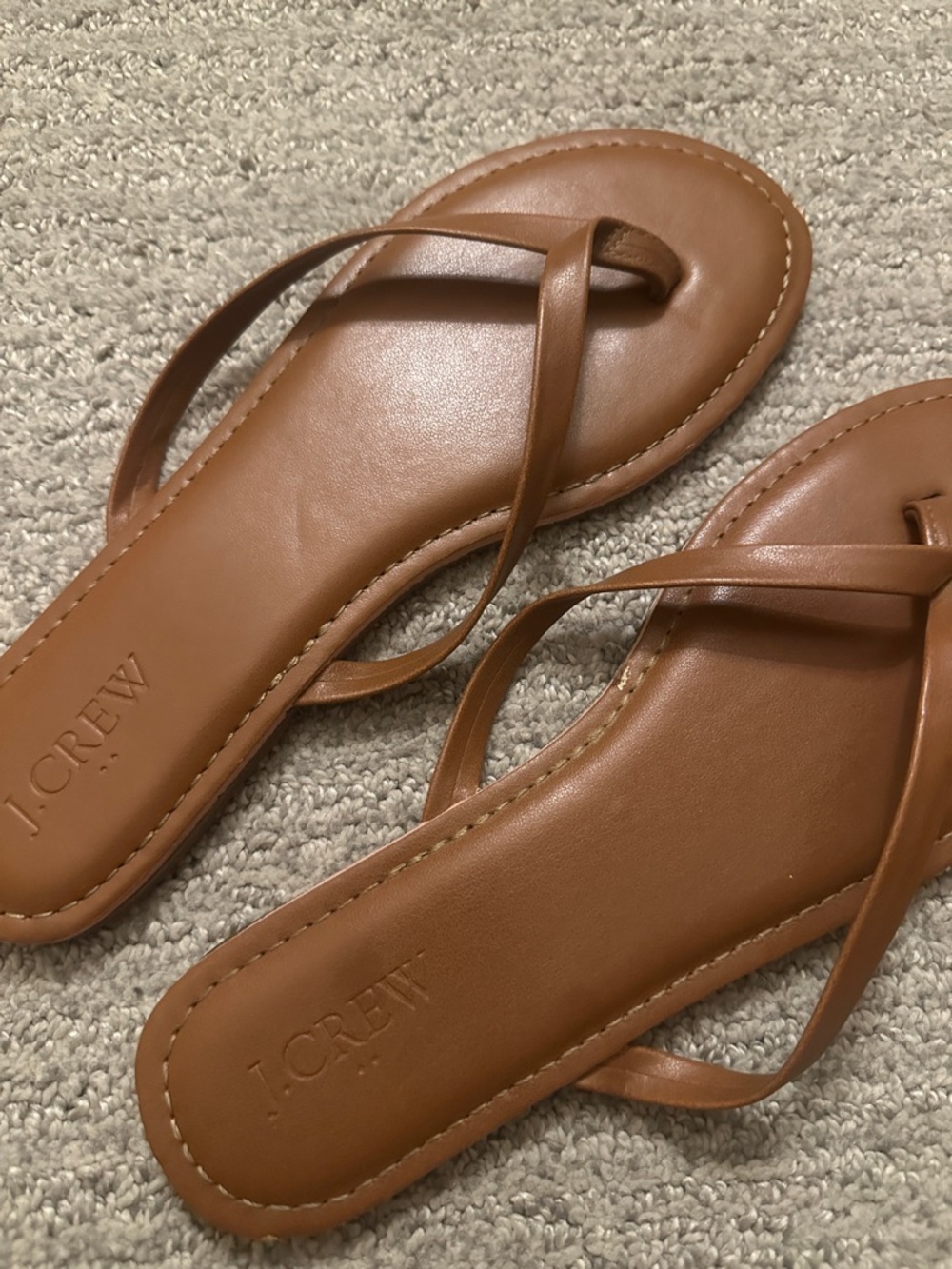 J. Crew Tan Leather  Sandals